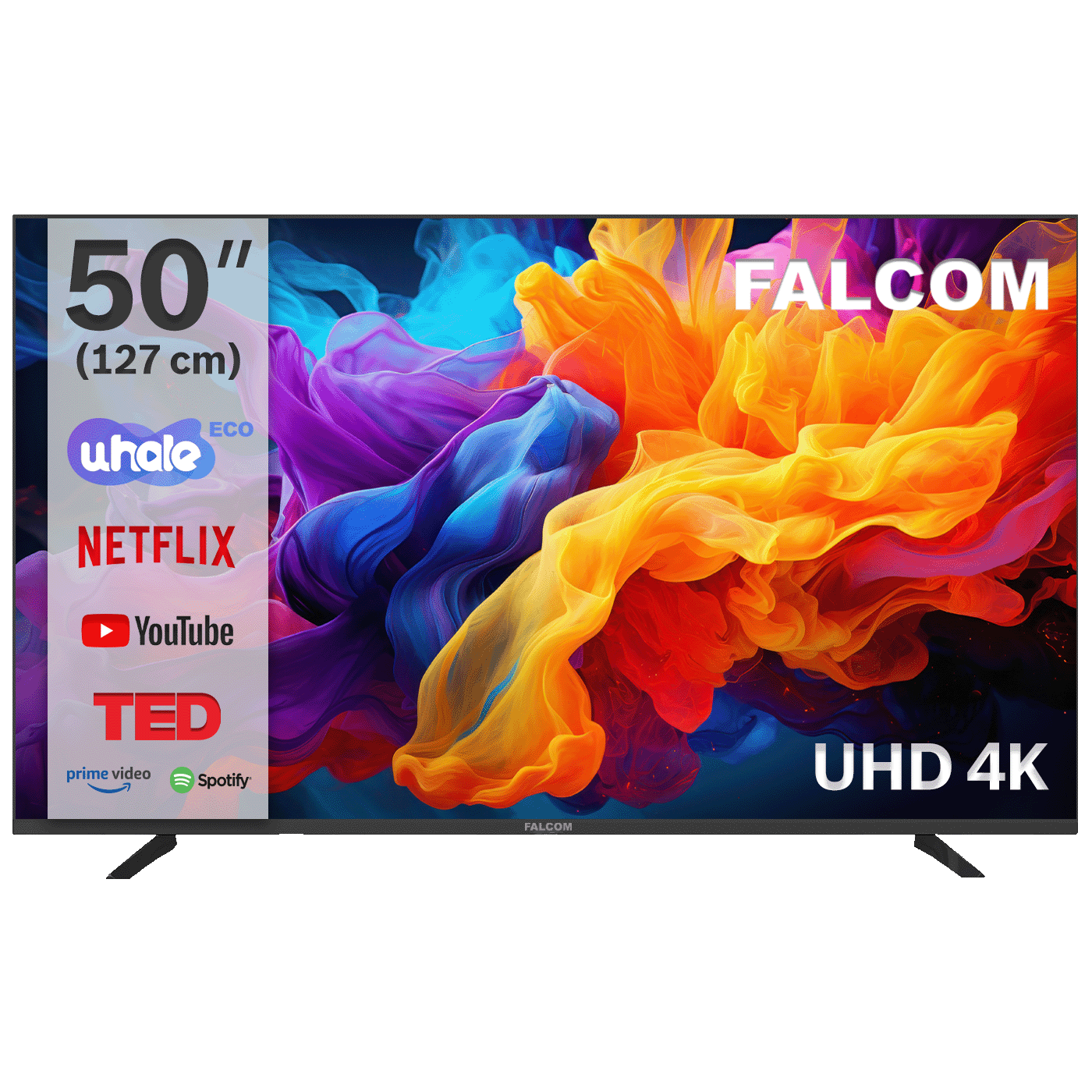 Falcom Televizor Smart LED TV 4K UltraHD 50", Bluetooth ,WiFi - TV-50LTF024SM WOS