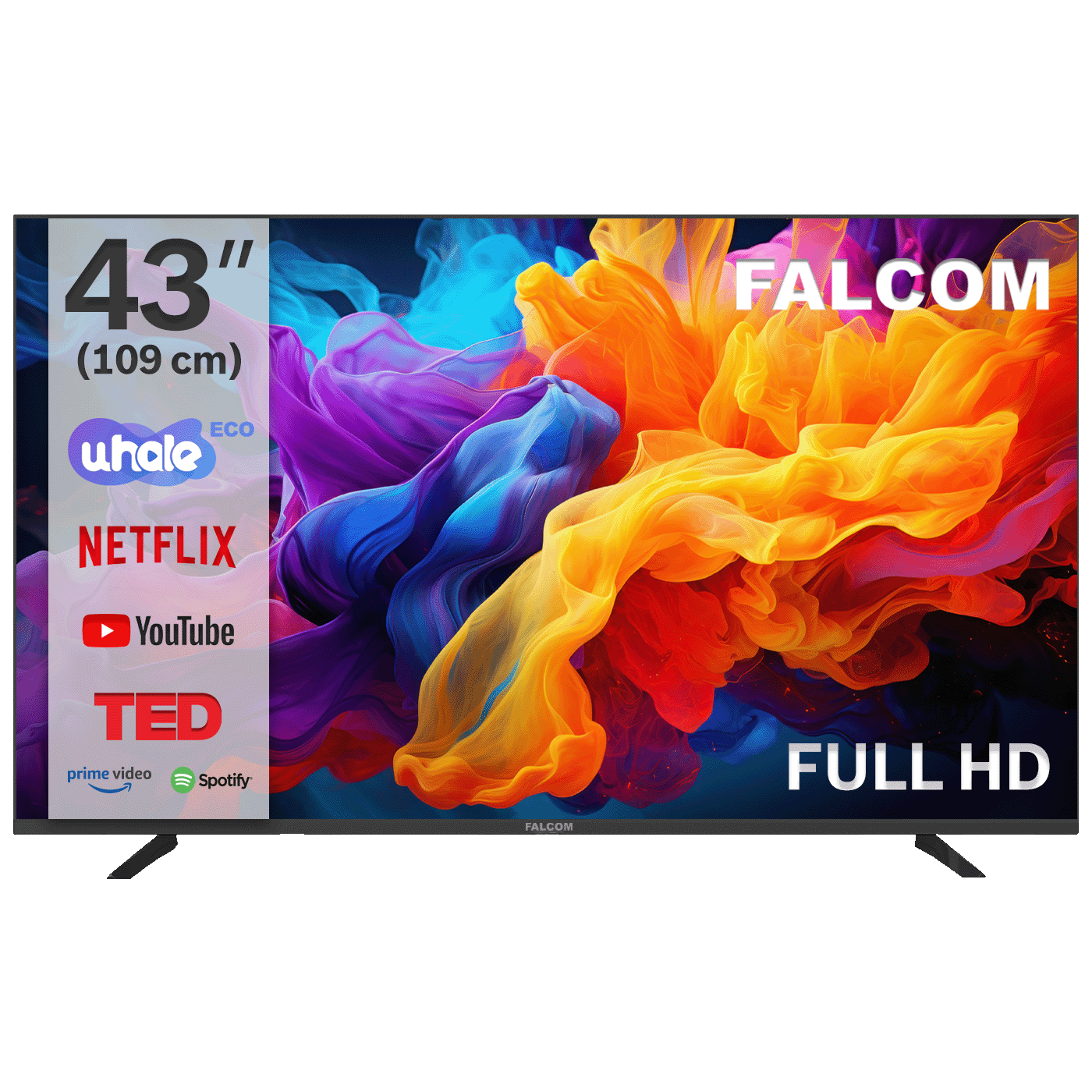 Falcom Televizor Smart LED TV FullHD 43", Bluetooth ,WiFi - TV-43LTF024SM WOS
