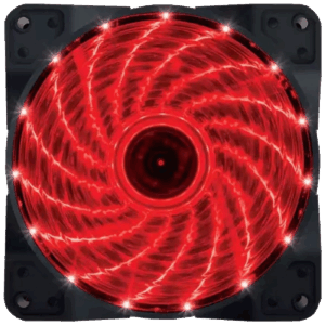 Zeus Ventilator za kućište, 120 mm, Red LED - Case Cooler 120x120 Red