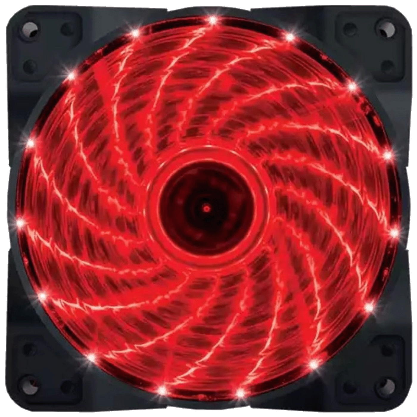 Zeus Ventilator za kućište, 120 mm, Red LED - Case Cooler 120x120 Red