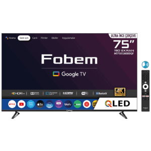 Fobem Televizor Smart QLED 4K UltraHD 75", Google TV - MT75EG8000QF
