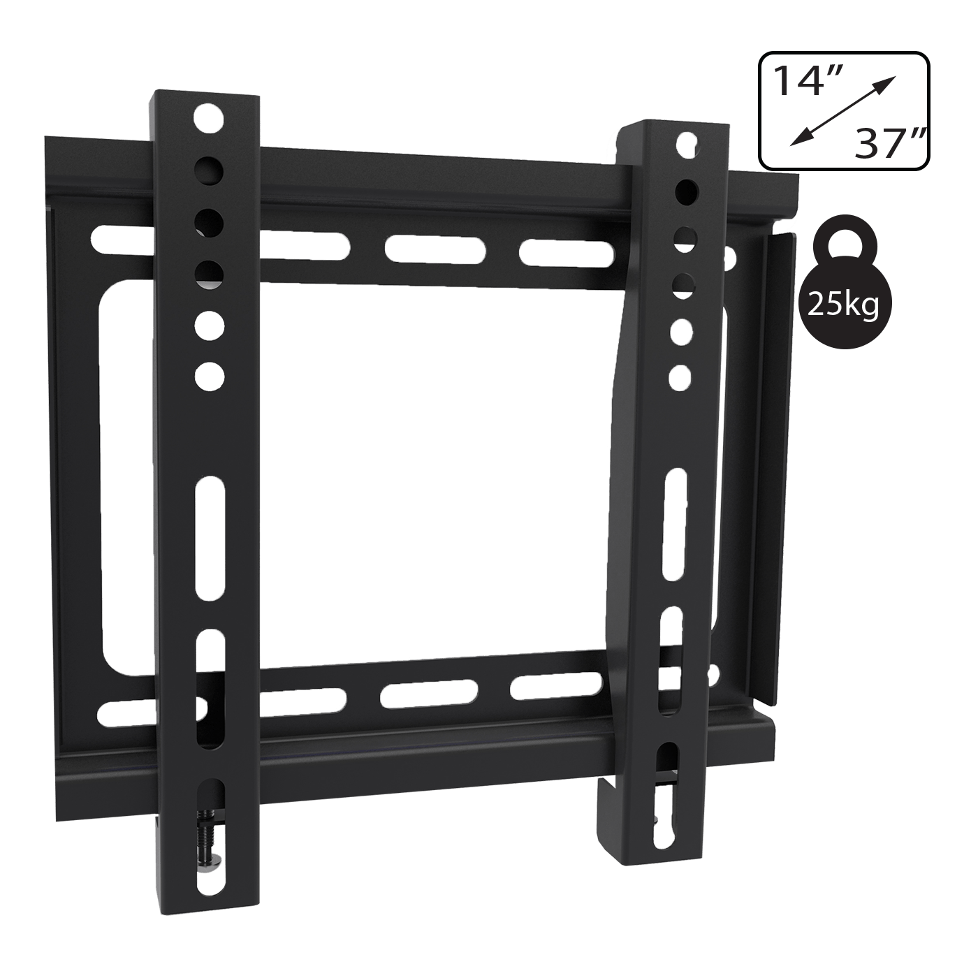 Amiko Nosač zidni za TV prijemnik 14" - 37", 25 kg, 1D - Wallmaster 14-37 FIX