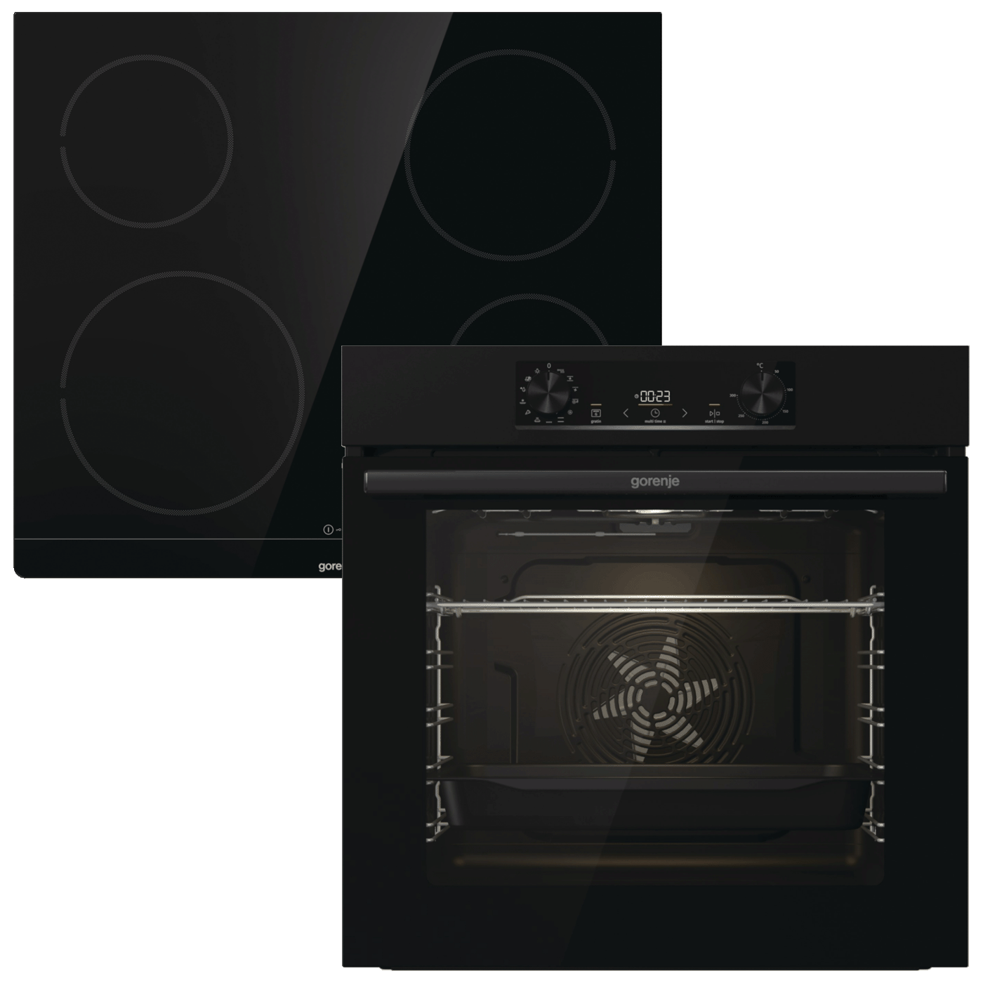 Gorenje Set ugradbena pećnica BO6735E02BK/ploča ECT641BSC - Jump set (BO6735E02BK+ECT641BSC)