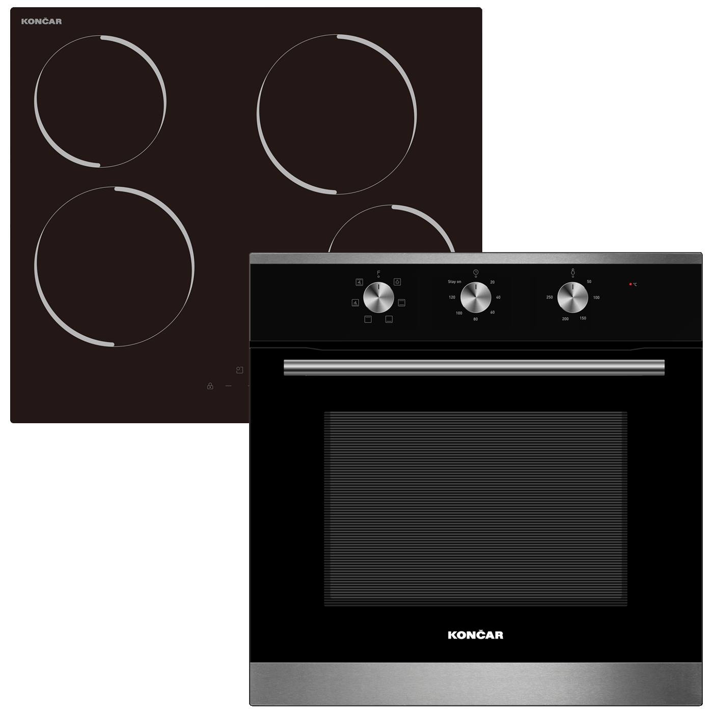 Končar Set ugradbena pećnica UPO658DM/ploča UK604KMK - UGS-3