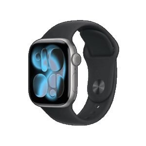 Apple Watch Series 11 GPS 46mm Space Grey Aluminium Case With Black Sport Band MEV44 M/L