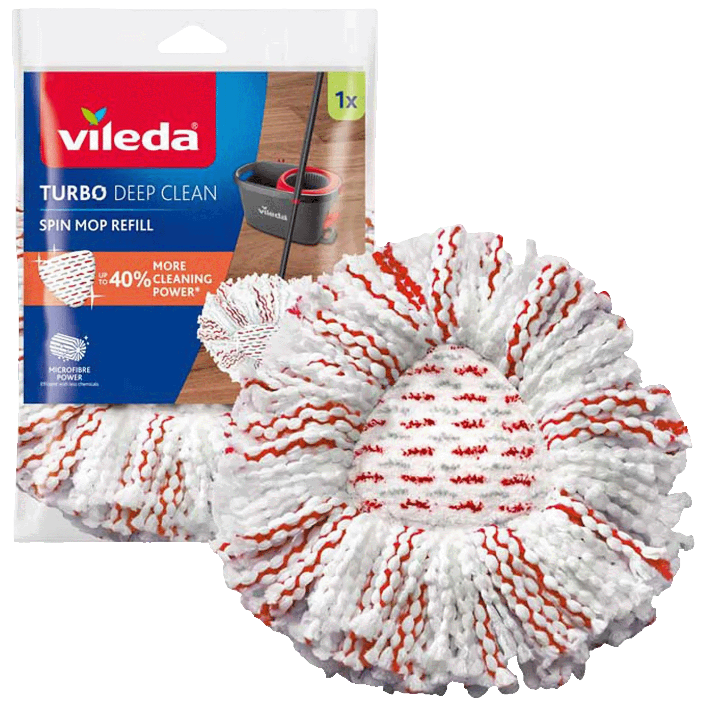 Vileda Zamjenska krpa za čišćenje poda, mikrofiber - Spin Mop Refill 3in1 Microfiber
