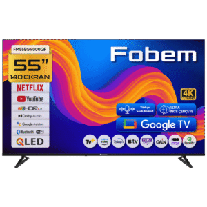 Fobem Televizor Smart QLED 1000Hz 4K UltraHD 55", Google TV - FM55EG9000QF