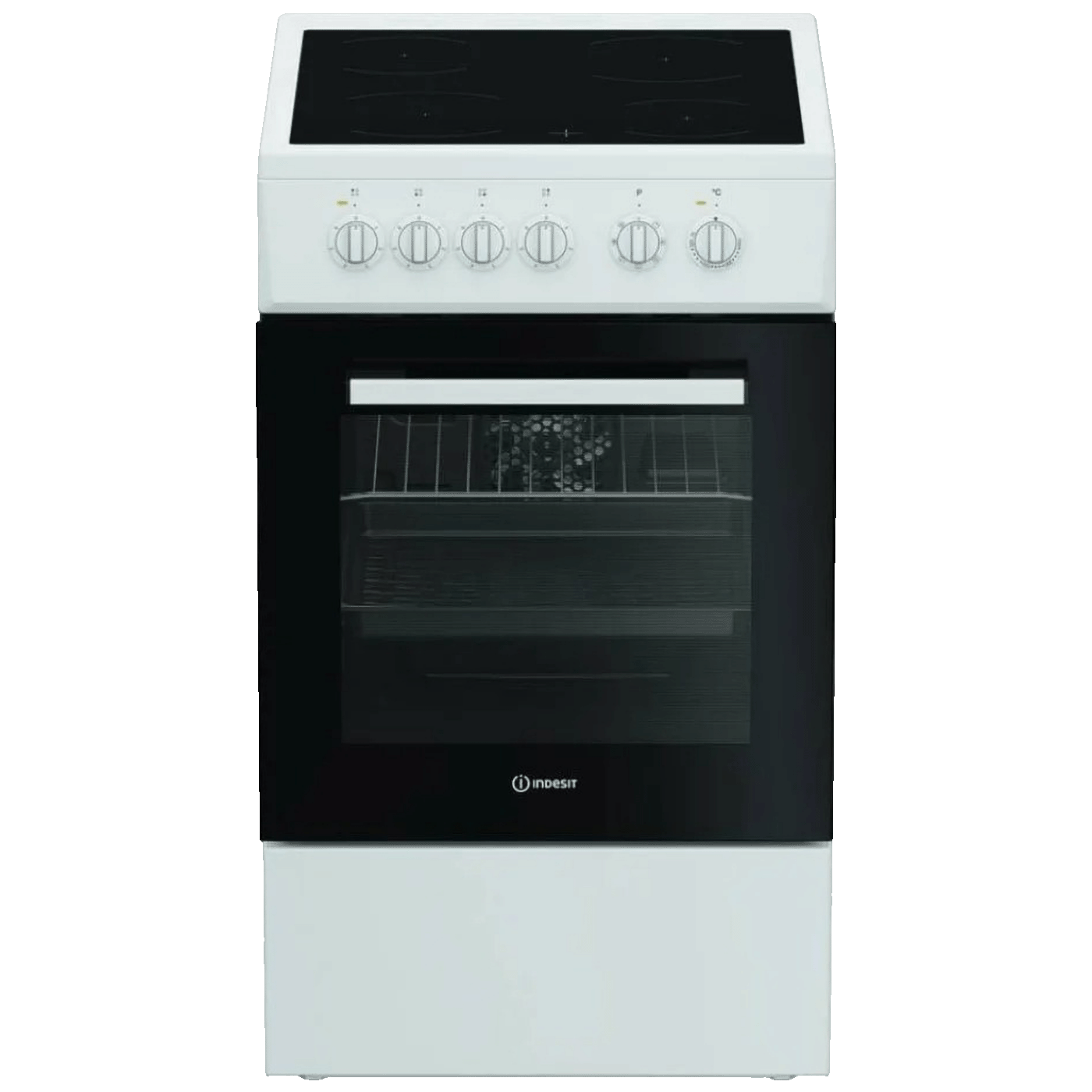 Indesit Štednjak 4 staklokeramičke ringle, pećnica 55 lit., 50cm, A - I5V8PMW